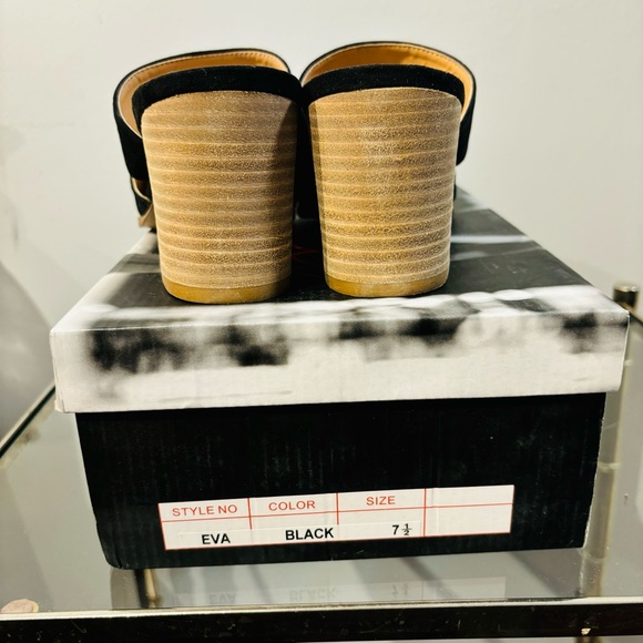 NEW COOCCI EVA, Block Heel Mules Slides Shoes - Picture 4 of 8